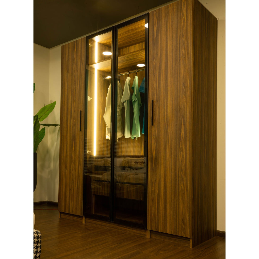 2M WoodxGlass Wardrobe