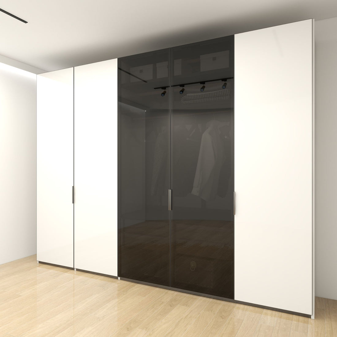 2.5M WoodxGlass Wardrobe
