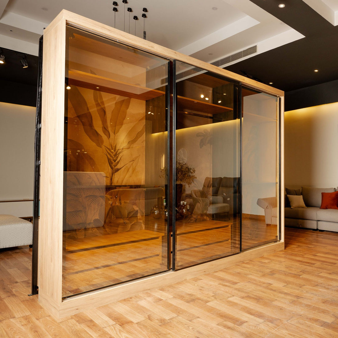 3M Glass Wardrobe