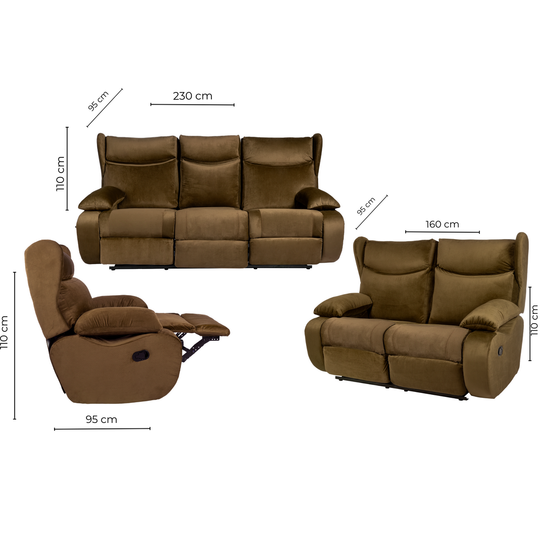 Koala Recliner Full Set